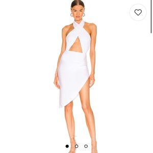 Norma Kamala white halter dress